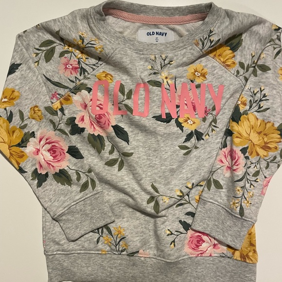 Old Navy Floral Sweatshirt - Picture 2 of 4